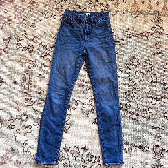 J Crew Classic Blue Wash Skinny Jeans 24 29" Inseam Women's G7357 - Picture 4 of 5